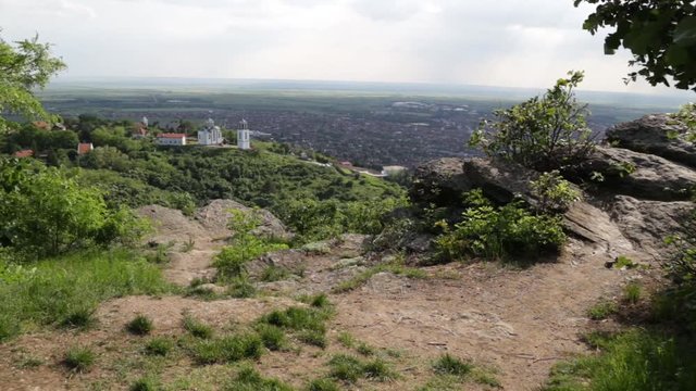 View on the village from the hilltop