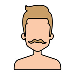 young man shirtless avatar character