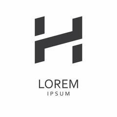 Fototapeta premium H Letter Logo. Vector Icon