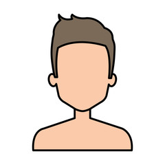 young man shirtless avatar character