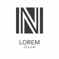 N Letter Logo. Vector Icon