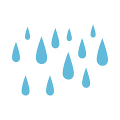 rain drops isolated icon