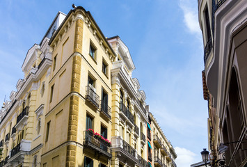 Fototapeta premium Traditional antique city building in Madrid