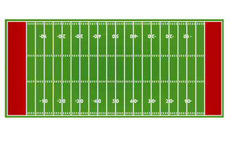 American football field. vector illustration © marijaobradovic