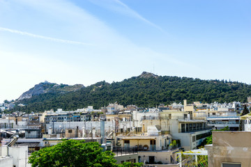 Fototapeta premium view of Buildings around Athens city, Greece