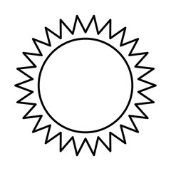 summer sun isolated icon