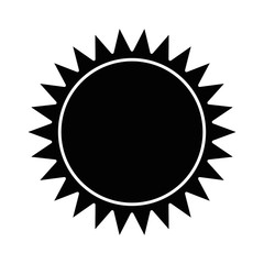 summer sun isolated icon