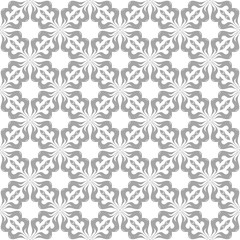 Gray seamless pattern on white background