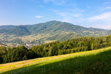 Fototapeta na wymiar Łącko region on Podhale, in Polish mountains, Poland