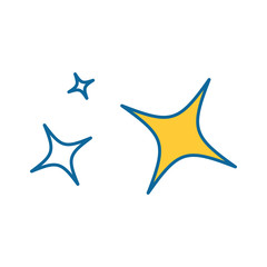 stars night isolated icon