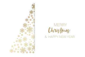 Christmas Card gold glitter, Background abstract, Vector illustration
