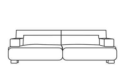  sketch sofa, outlines