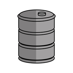 barrel icon over white background vector illustration