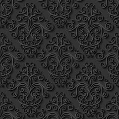 Abstract decorative 3d seamless pattern. Vector Illustration