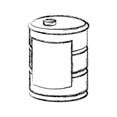 barrel icon over white background vector illustration