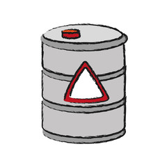 barrel icon over white background vector illustration
