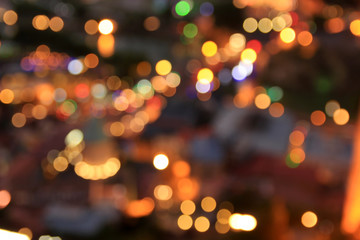 Blurred night city