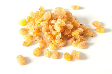 raisons blancs secs sur fonds blanc