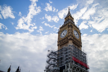 Big Ben Under Construction