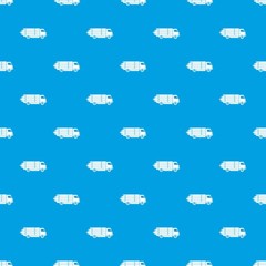 Log truck with the pile of logs pattern seamless blue