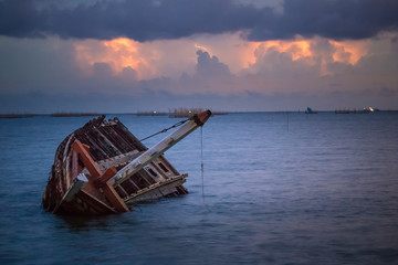 seascape in the evening