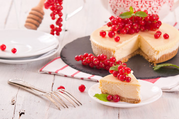 Redcurrant cheesecake. 