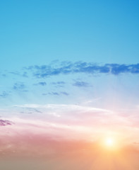 Fototapeta premium Sky and clouds vertical photo