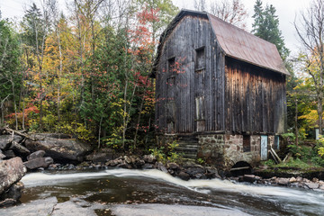old mill river autumn