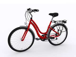 Fototapeta na wymiar Red Bicycle