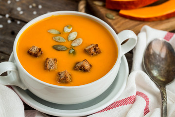 Pumpkin soup puree