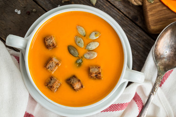 Pumpkin soup puree