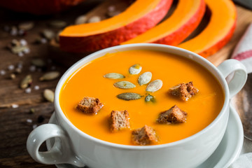Pumpkin soup puree