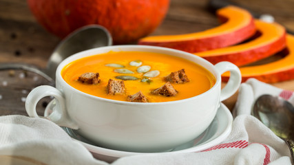 Pumpkin soup puree