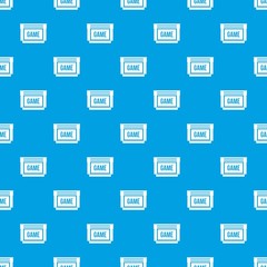 Game cartridge pattern seamless blue
