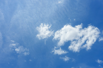 Fototapeta na wymiar blue sky with clouds in midday