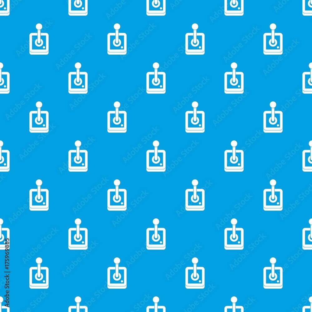 Poster joystick for computer games pattern seamless blue