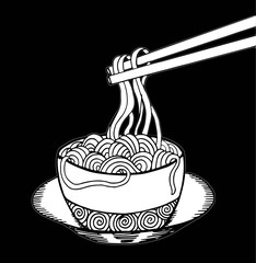 Doodle Noodle. hand drawing