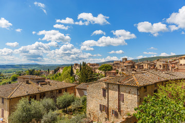 Fototapeta na wymiar Idyllic village in Tuscany, Italy