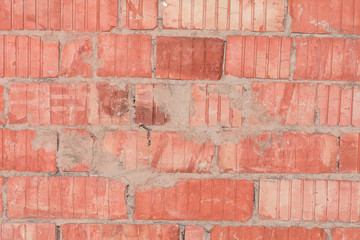 Obraz premium texture of the destroyed brick wall