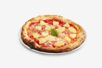 Pizza tropical pinapple and ham