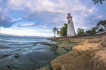 Fototapeta na wymiar Marblehead Ohio Lighthouse