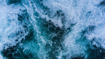 Wasserfall in Island von oben