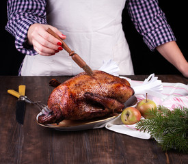 Christmas roast duck