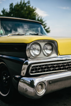 Detail from a classic American car.