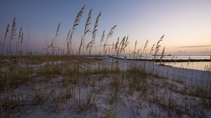Obraz premium Abendstimmung an Traumstrand in Florida, Destin