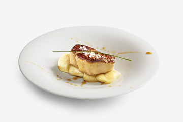 Fresh foie with apple base