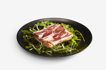 Iberic ham toast