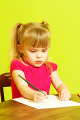 Naklejka premium Child Coloring
