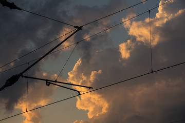 Strom Oberleitung
