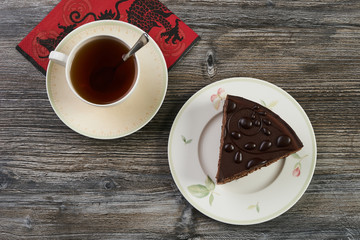 Chocolate cheesecake with mascarpone